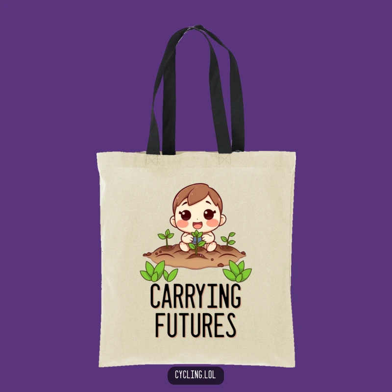Funny Hopeful Planter Tote Bag: Carry Your Garden Dreams