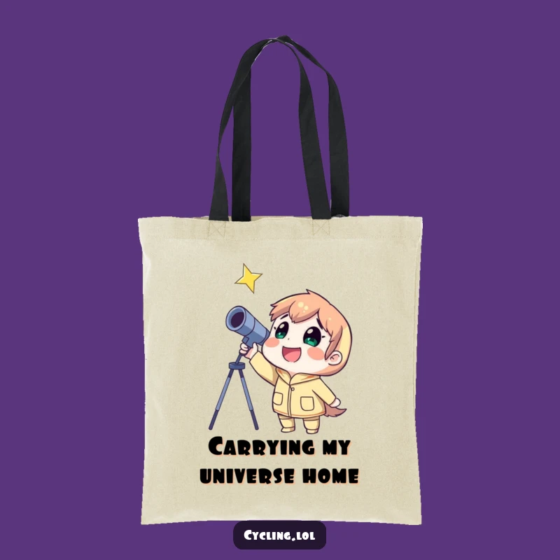 Funny Stargazer Tote Bag: Carry Your Space Dreams & Grins, Awesome Funny Gift